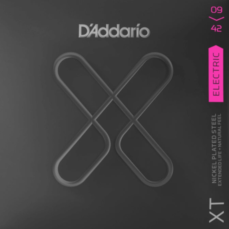 D’Addario XTE0942 XT Nickel Plated Steel Super Light Electric Guitar Strings, 09-42
