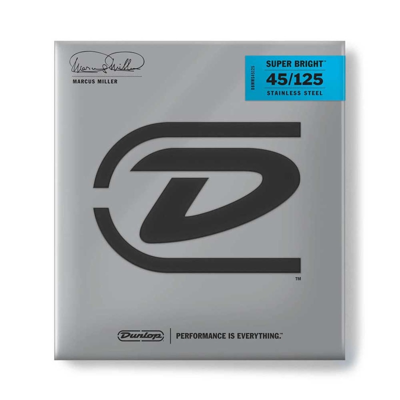 Dunlop DBMMS45125 Marcus Miller Super Bright Bass Strings – 5 String Set
