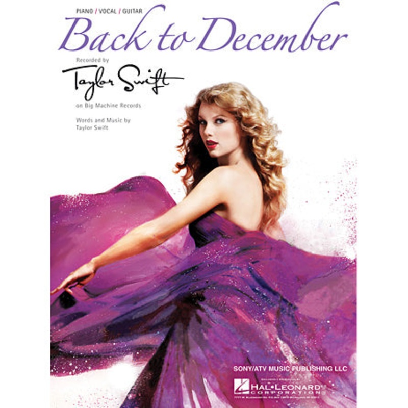 Hal Leonard – HL00354159 – Taylor Swift Back to December Piano Vocal Sheet Music