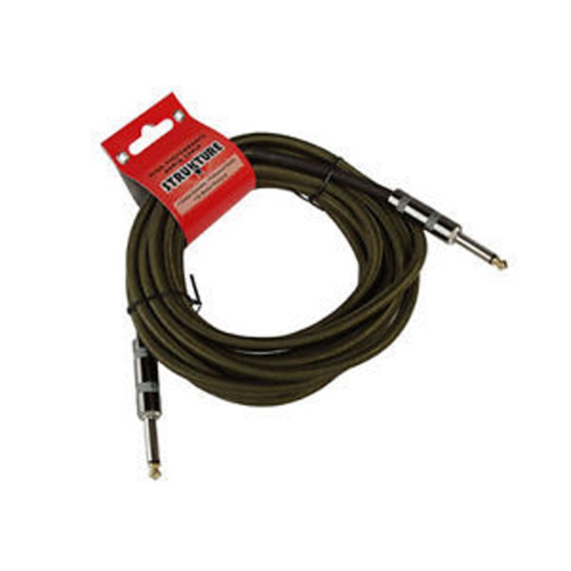 Strukture SC186W 18.6ft Instrument Cable, Woven Military Green