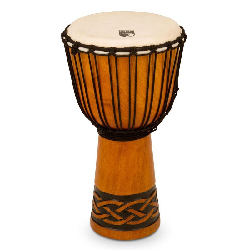 Toca TODJ-10CK Origins Series Rope Tuned Wood 10 in. Djembe – Celtic Knot Finish