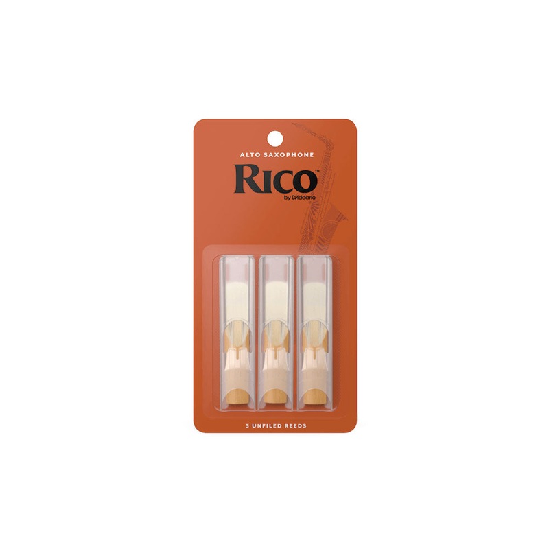 D’Addario – RJA0325 – Rico Alto Saxophone Reeds (3 Pack) – Strength 2.5
