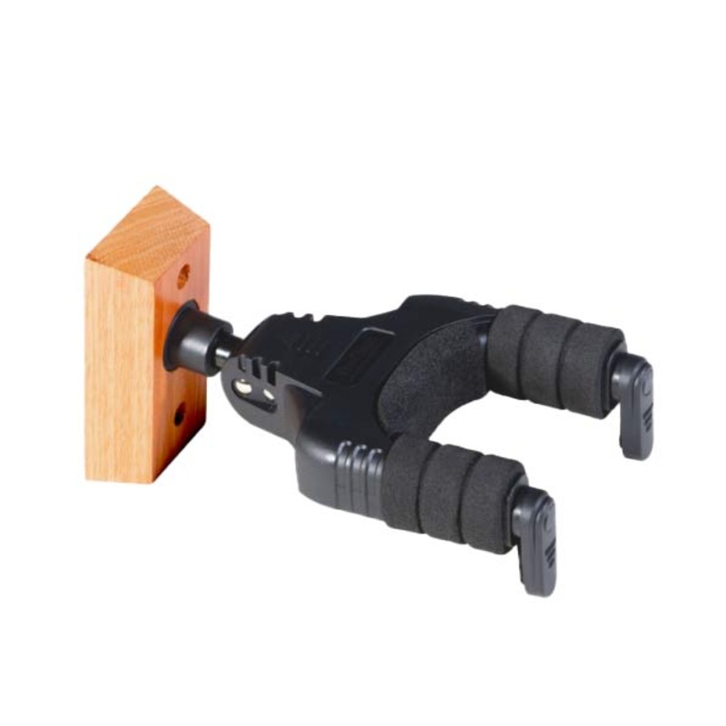 On-Stage Wood Locking Guitar Hanger – Natural