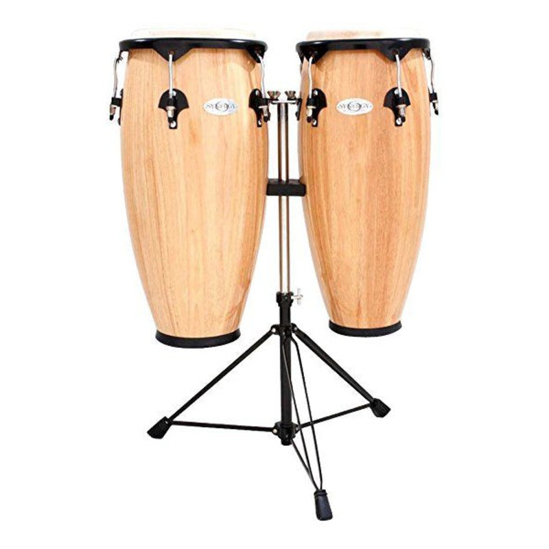 Toca Percussion Synergy Series Wood Conga Set with Stand – Natural