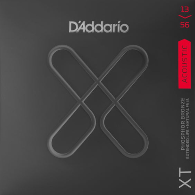 D’Addario XTAPB1356 XT Acoustic Phosphor Bronze Medium Guitar Strings, 13-56