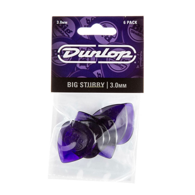 Dunlop 475P300 Lexan Guitar Picks (6 pack) – Big Stubby (3.0mm)