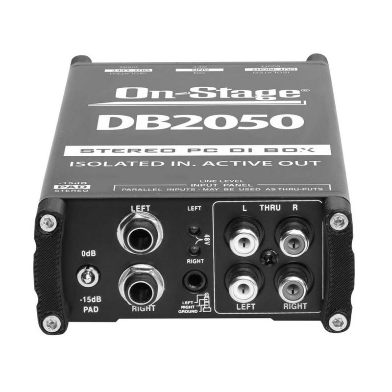 On-Stage DB2050 Active Stereo Multimedia DI Box
