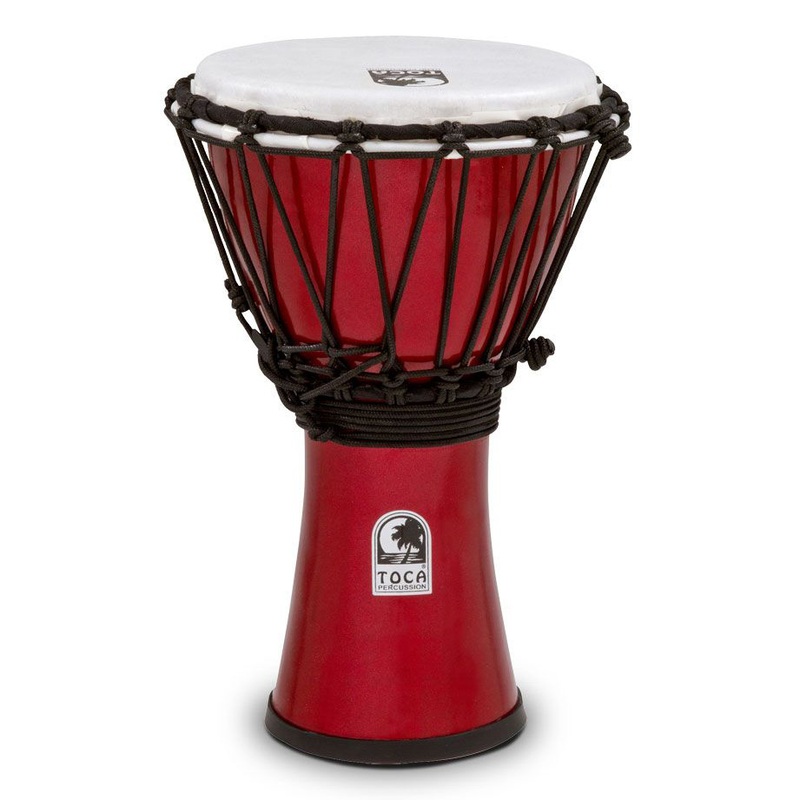 Toca Freestyle Colorsound 7 in. Djembe – Metallic Red