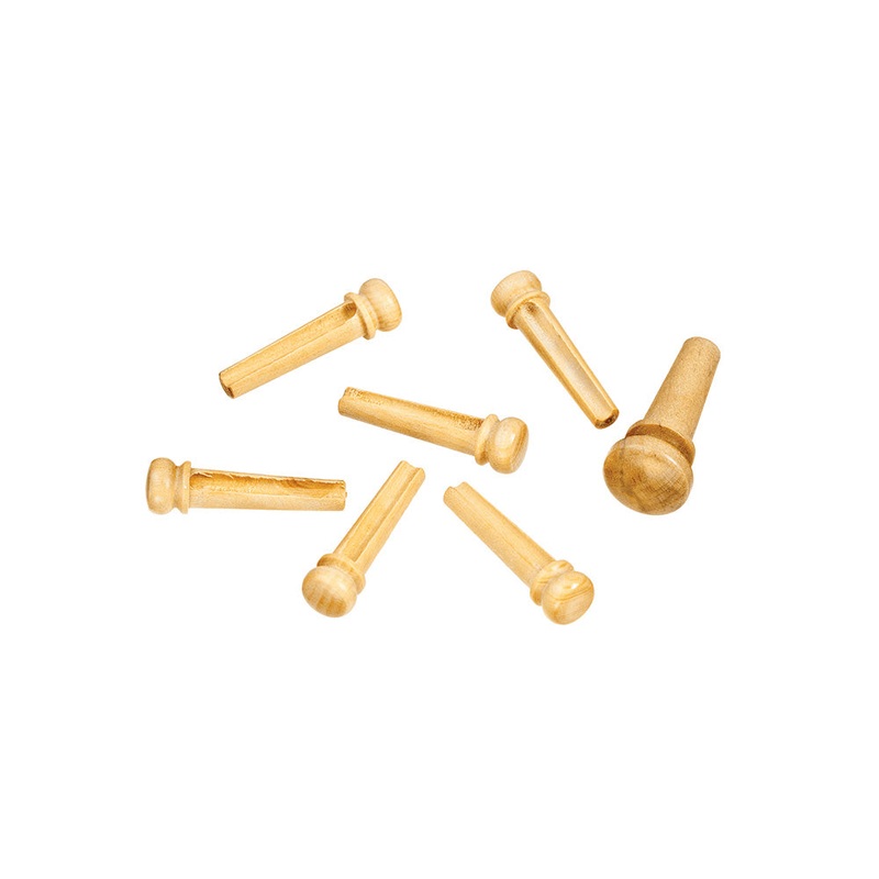 D’Addario Wood Bridge Pins – Boxwood