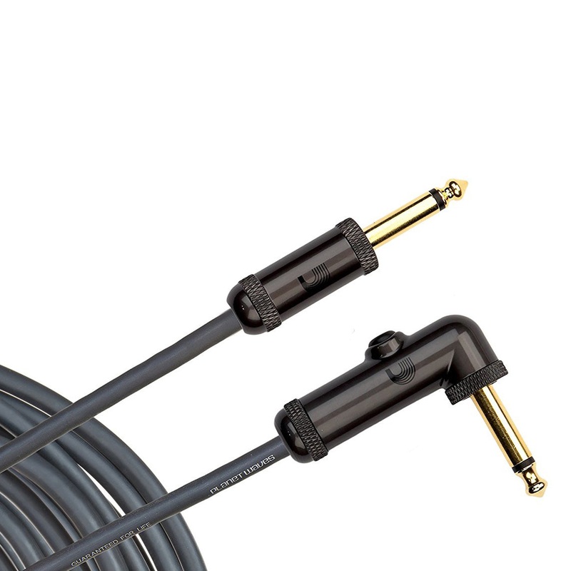 DAddario PW-AGRA-10 10ft Right-Angle Circuit Breaker Instrument Cable