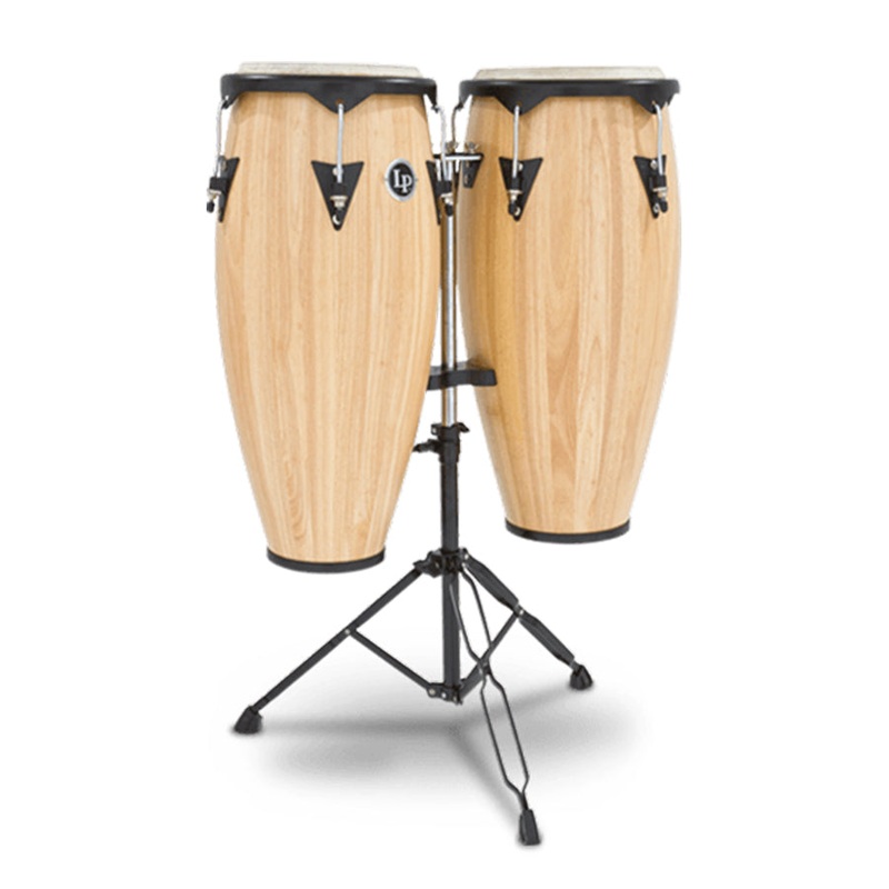 Latin Percussion LP646NY-AW City Series Congo Set w/ Stand – Natural Wood