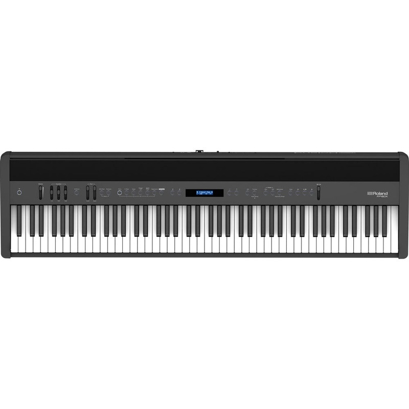 Roland FP-60X Weighted 88-Key Digital Piano with Pedal and Music Rest – Black