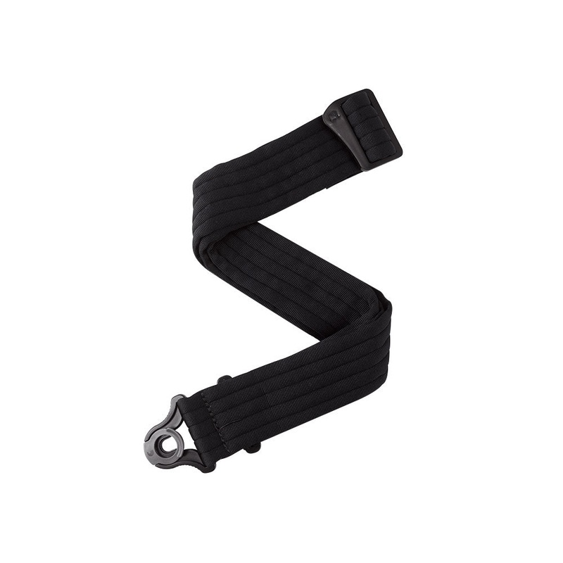 D’Addario Auto Lock Guitar Strap, Black Padded Stripes