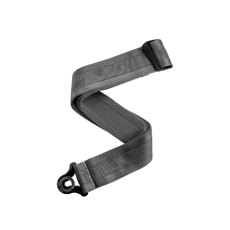 D’Addario Auto Lock Guitar Strap – Metal Grey