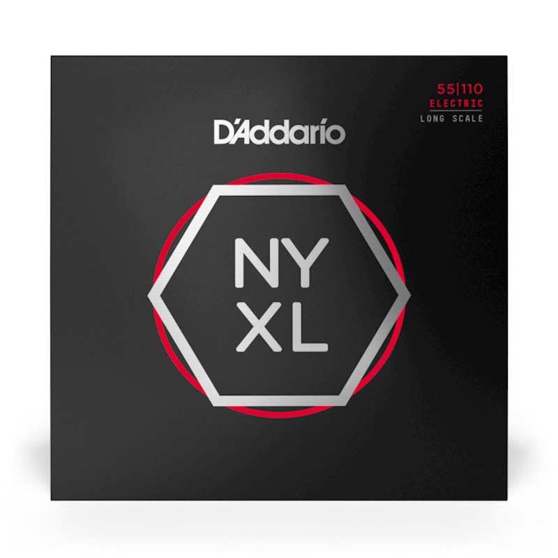 D’Addario NYXL55110 Nickel Wound Bass Guitar Strings, Heavy/Long Scale Set, 55-110
