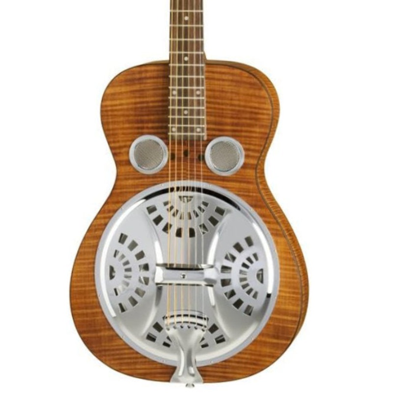 Gibson Epiphone Dobro Hound Dog Deluxe Round Neck Resonator Guitar – Vintage Brown