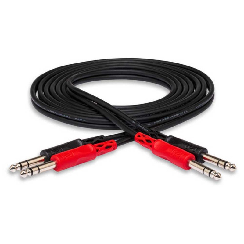 Hosa – CSS-202 – 2m Stereo Interconnect Cable – Dual 1/4 in TRS Male to Same
