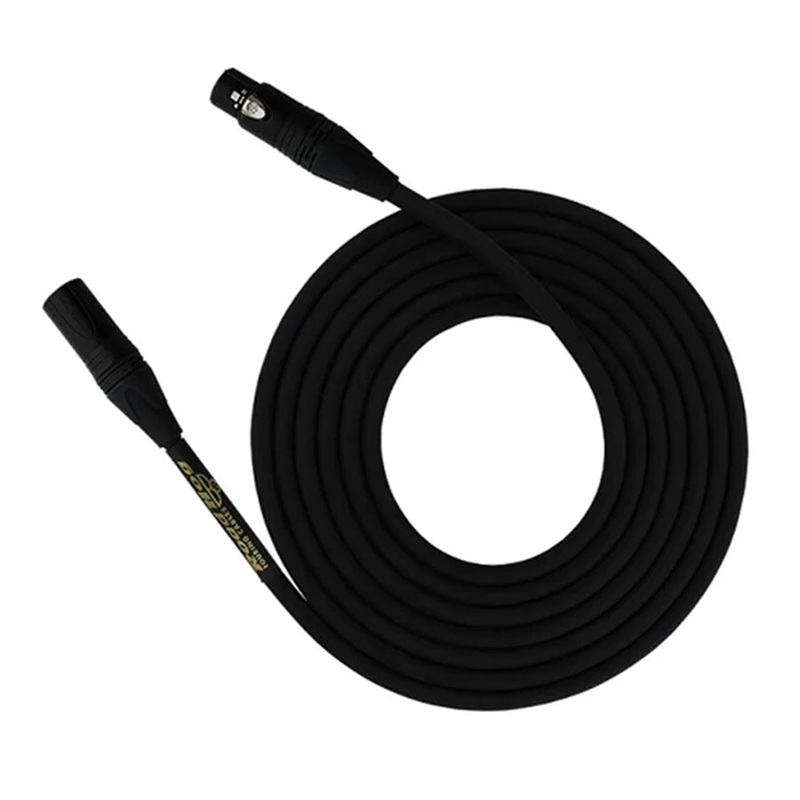 RoadHog Pro Mic Cable Neutrik Black Connectors with Gold Contacts – 30 ft.