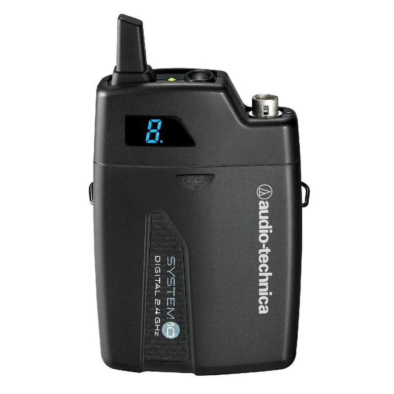 Audio-Technica ATW-T1001 System 10 Body-Pack Transmitter – 2.4 GHz