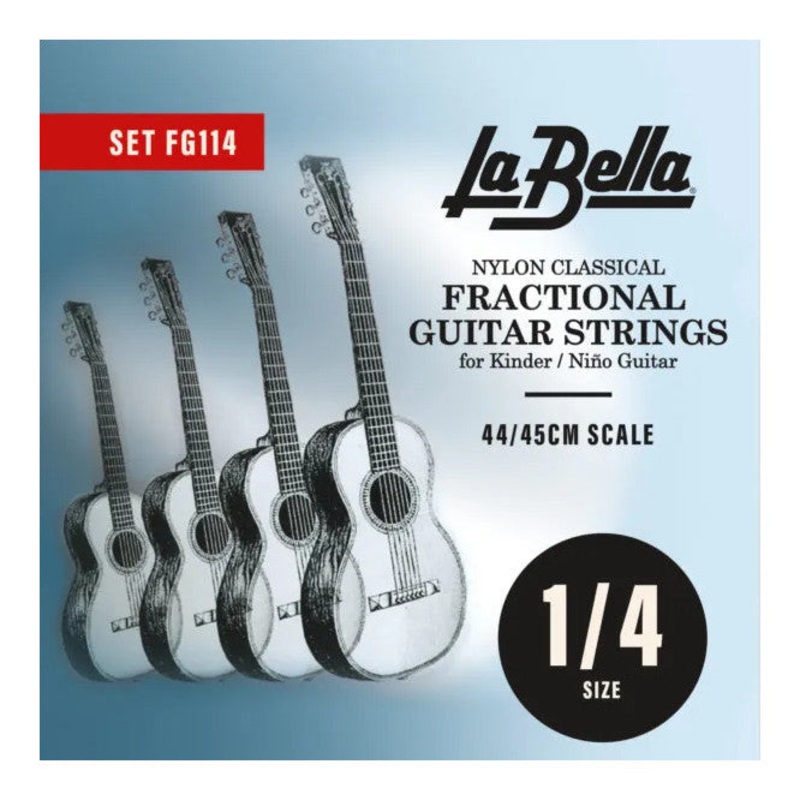 La Bella FG114 Classical Fractional Nylon Guitar Strings – 1/4 Size