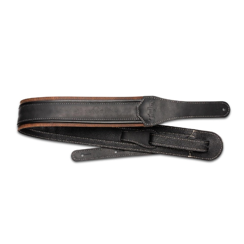 Taylor American Dream 2.5 in. Leather Guitar Strap – Brown/Black