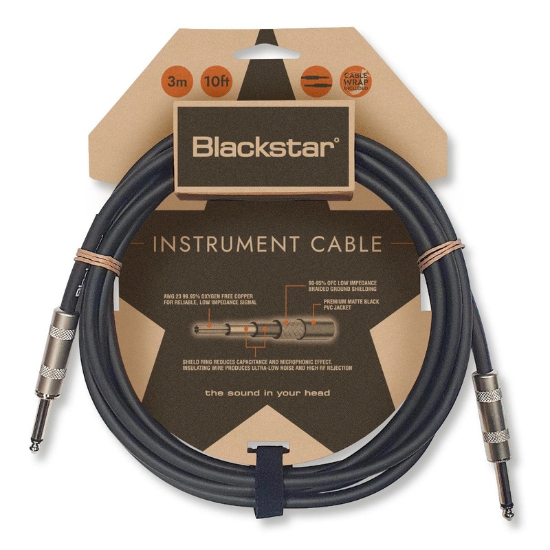 Blackstar Standard Instrument Cable – Straight-Straight – 10 ft.
