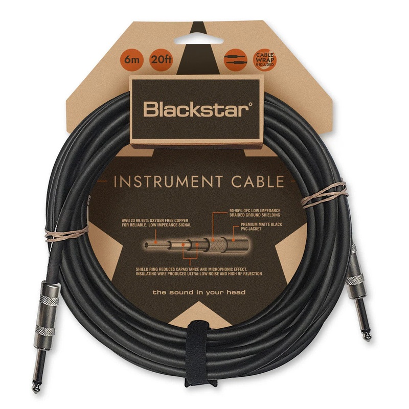Blackstar Standard Instrument Cable – Straight-Straight – 20 ft.