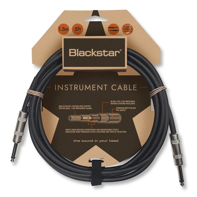 Blackstar Standard Instrument Cable – Straight-Straight – 5 ft.
