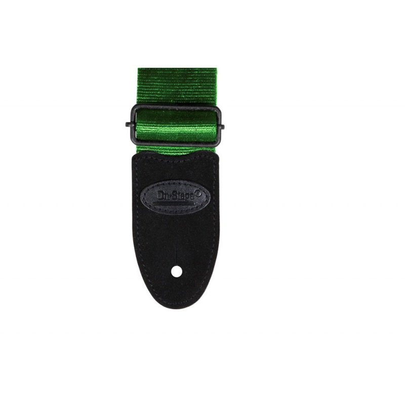 On-Stage GSA20GE Seatbelt 2 in. Guitar Strap – Green