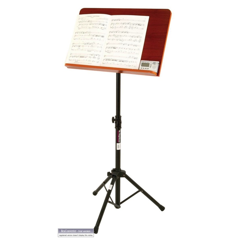 On-Stage SM7312W Conductor Stand with Wide Rosewood Bookplate