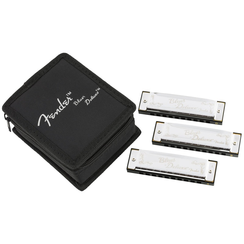 Fender Blues Deluxe Harmonica with Case (Pack of 3) *New Open Box Unit Never Sold*