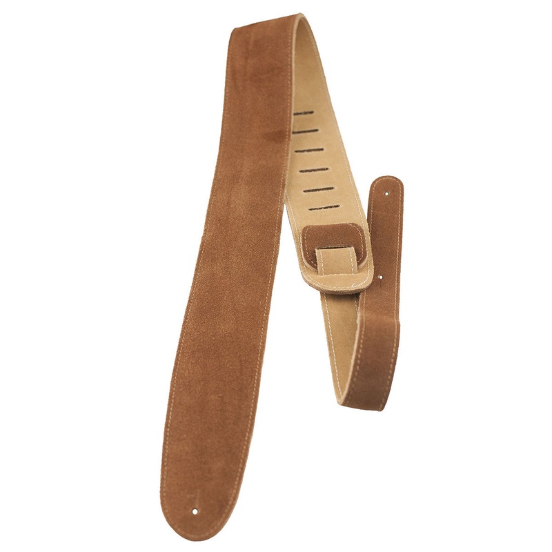 Perri’s Leathers 2.5 in. Natural Soft Suede Guitar Strap