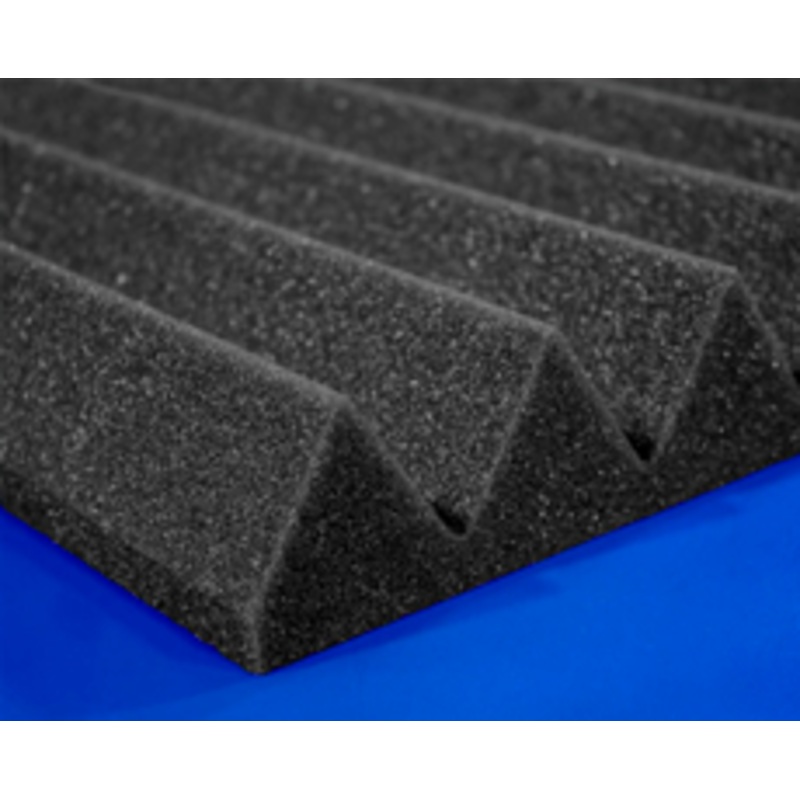12 x 12 x 2 Acoustic Wedge Foam-Charcoal