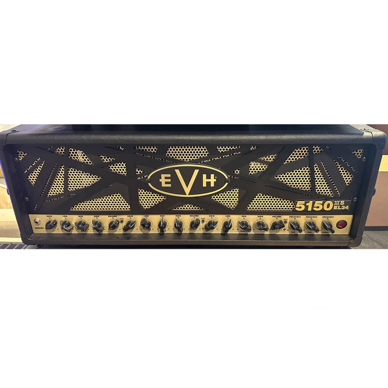 EVH 5150III S 100-Watt EL34 Guitar Tube Amp Head – Black/Gold (Joe Satriani Private Collection) (Pre-Owned)
