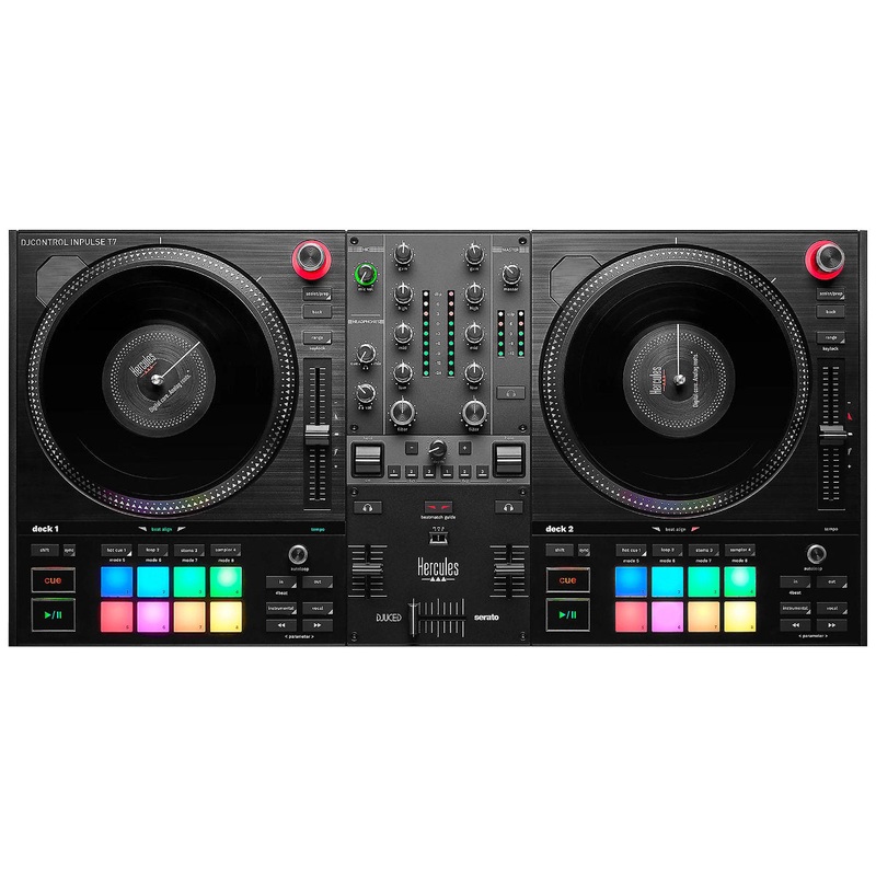 Hercules DJ DJControl Inpulse T7 2-Channel Motorized DJ Controller – Black