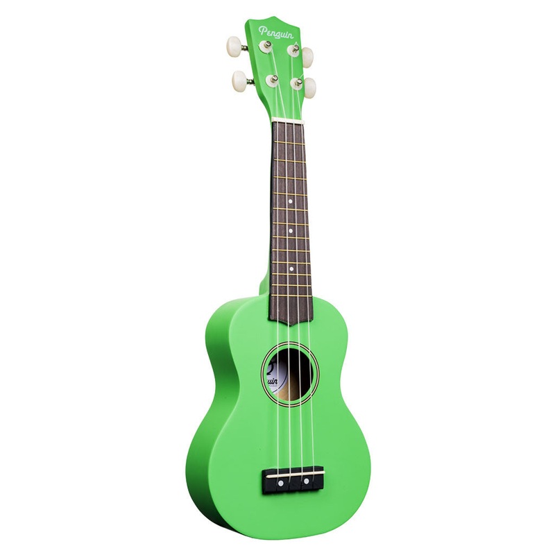 Amahi PGUKGR Soprano Penguin Ukulele with Gig Bag – Green