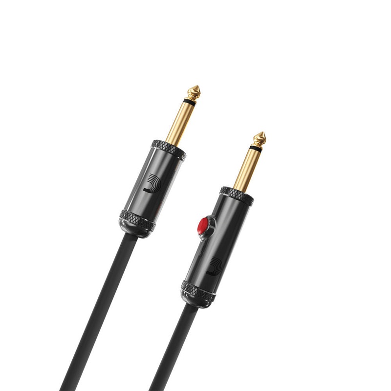 D’Addario Circuit Breaker Instrument Cable with Latching Cut-Off Switch – Straight to Straight – 20ft
