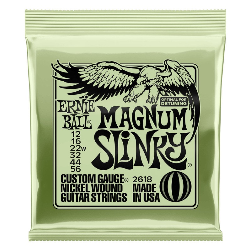 Ernie Ball P02618 Magnum Slinky Nickel Wound Electric Guitar Strings – 12-56