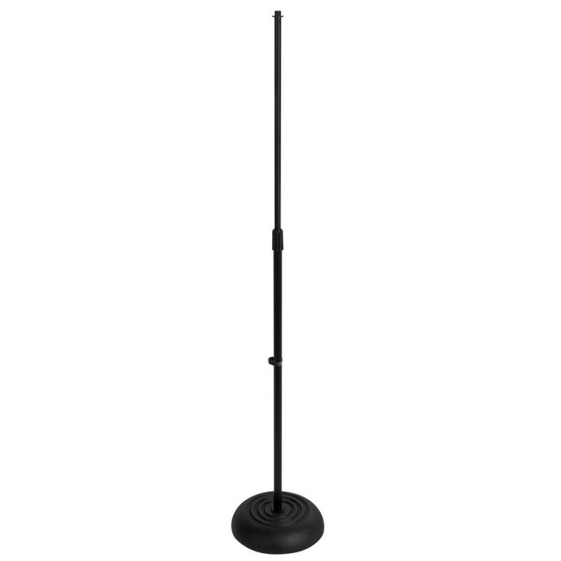 On-Stage MS7201B Round Base Mic Stand – Black