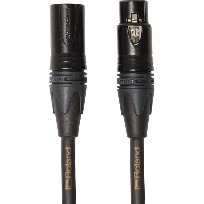 Roland RMC-G5 Gold Series Microphone Cable with Neutrik XLR Connectors – 5 ft.