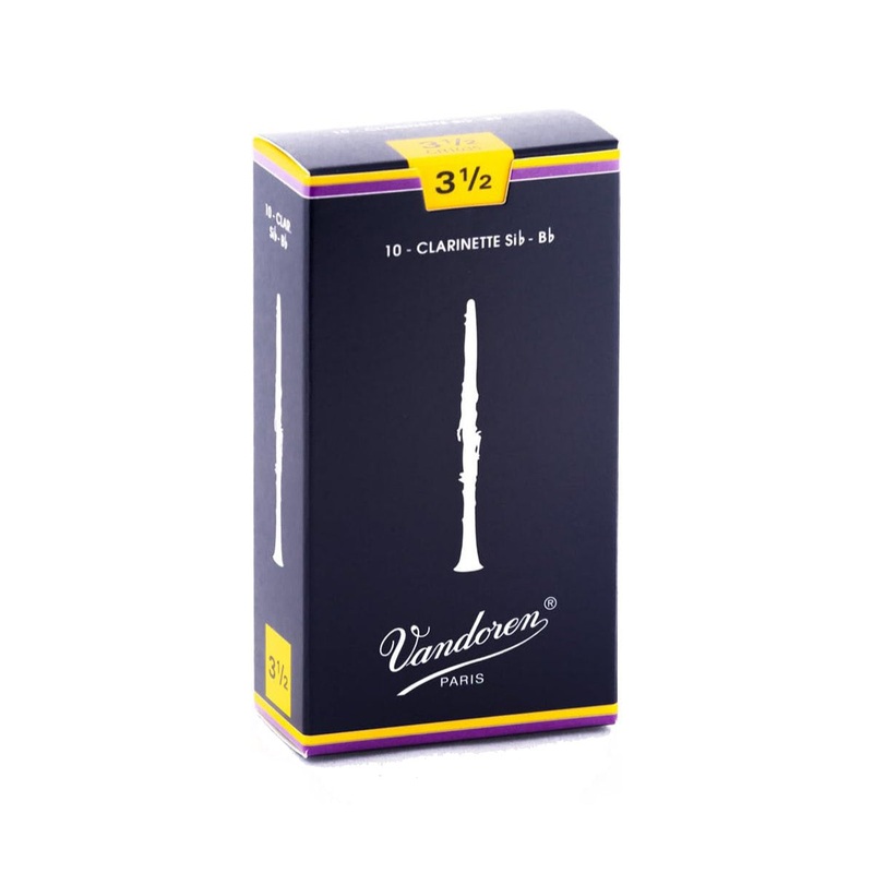 Vandoren Traditional Bb Clarinet Reed – 3.5 Strength – 10pk