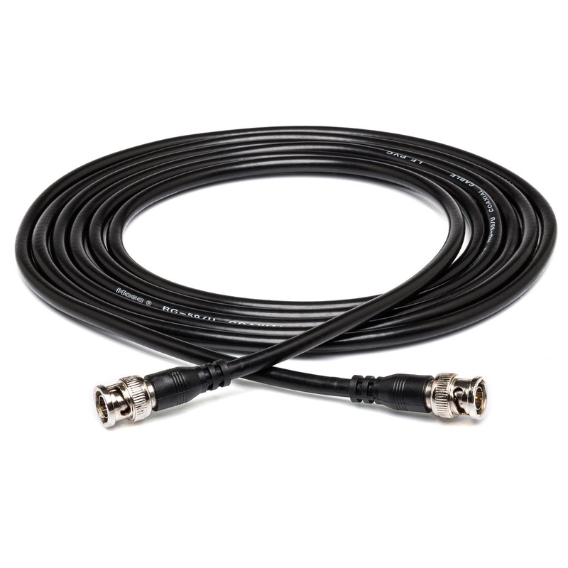 Hosa 75-ohm Coaxial Cable – BNC to Same – 15ft