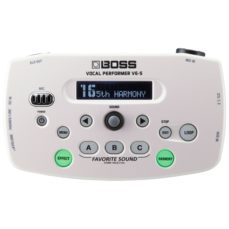 BOSS VE-5-WH Vocal Effect Processor – White