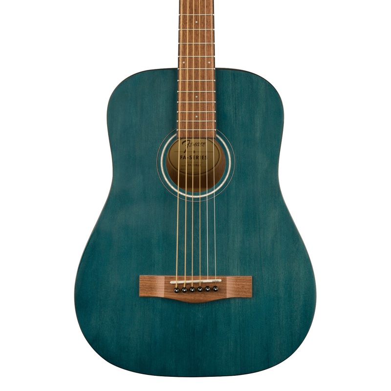 Fender FA-15 3/4 Scale Steel String Acoustic Guitar with Gig Bag, Walnut Fingerboard – Blue