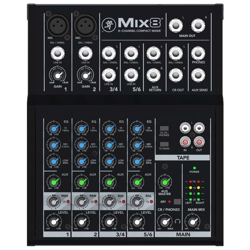 Mackie Mix8 Mix 8-Channel Compact Mixer
