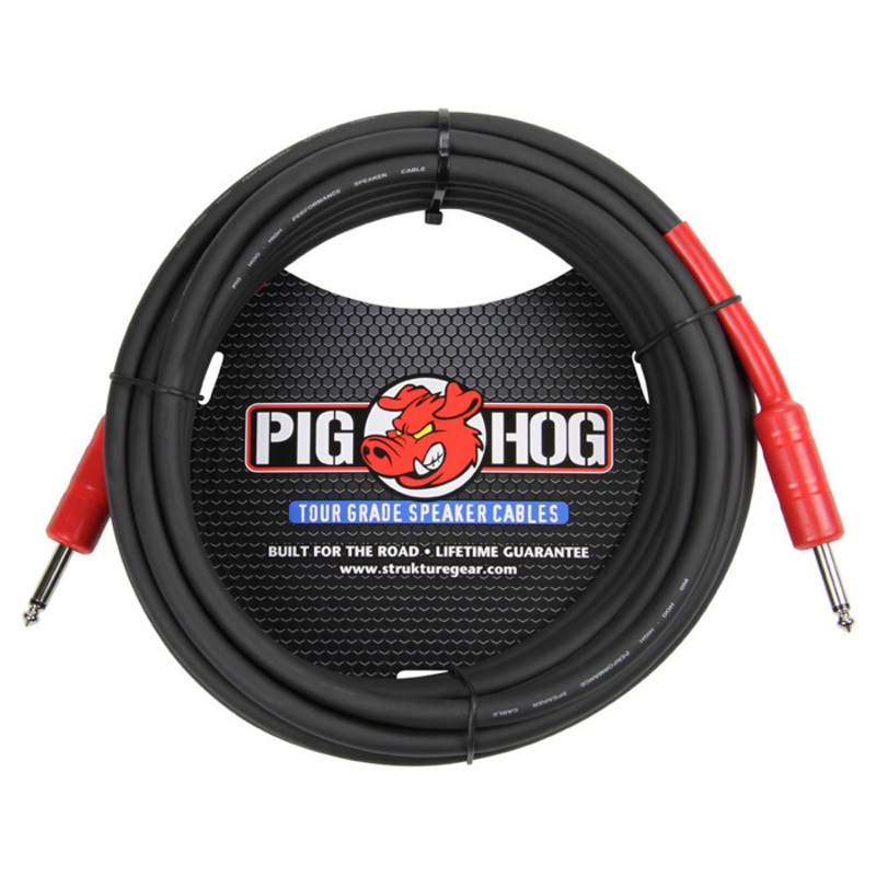 Pig Hog PHSC25 1/4 in. to 1/4 in. Speaker Cable – 25 ft.