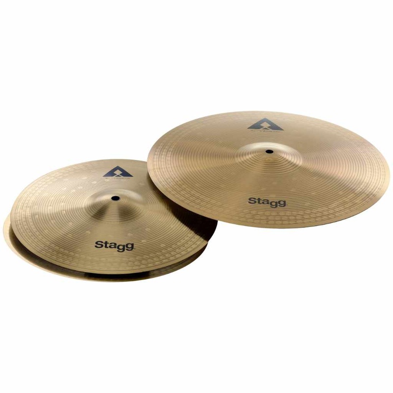 Stagg AX Innovation Series Copper-Steel Cymbal Set – 13 in. Hi-Hat & 16 in. Crash