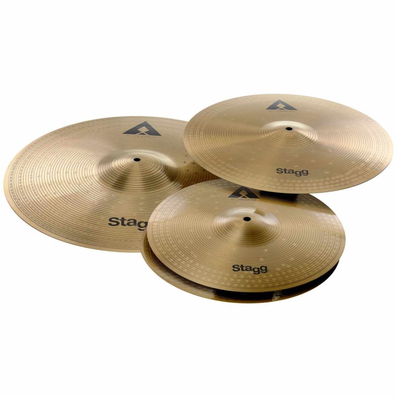 Stagg AX Innovation Series Copper-Steel Cymbal Set – 14 in., 16 in., 20 in.