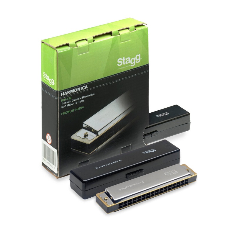 Stagg Tremolo Diatonic Harmonica – Key of C Major – 16 Holes