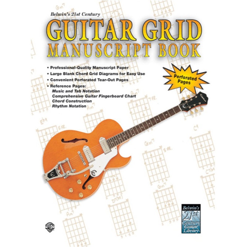 Alfred Music Belwin’s 21st Century Guitar Grid Manuscript Book